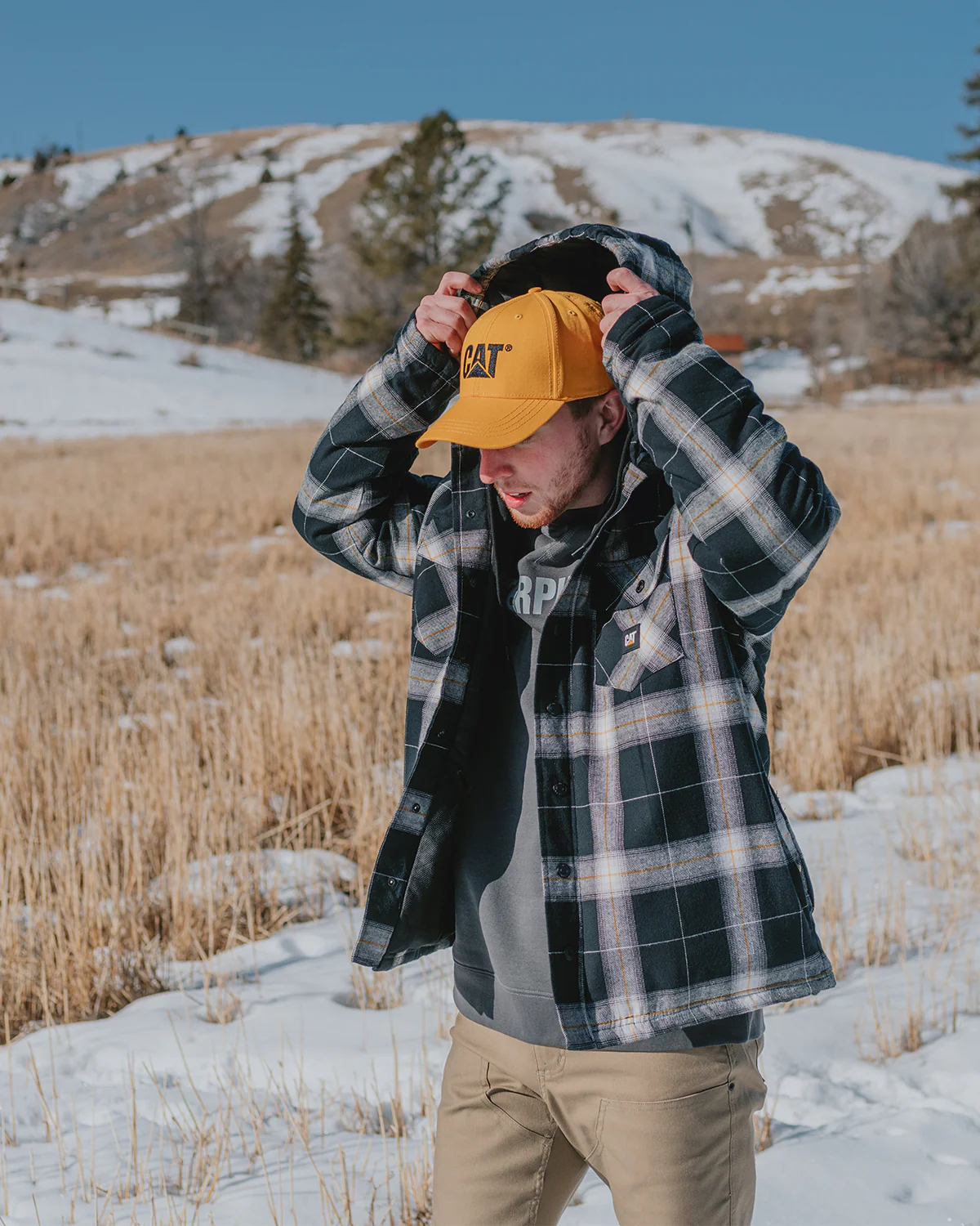 MEN'S HOODED FLANNEL SHIRT JAC - Image 4