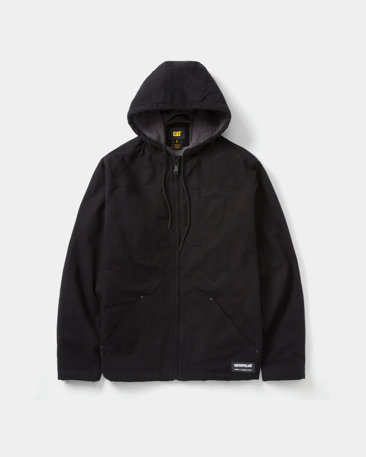 MEN'S HOODED SHERPA LINED JACKET - Image 4